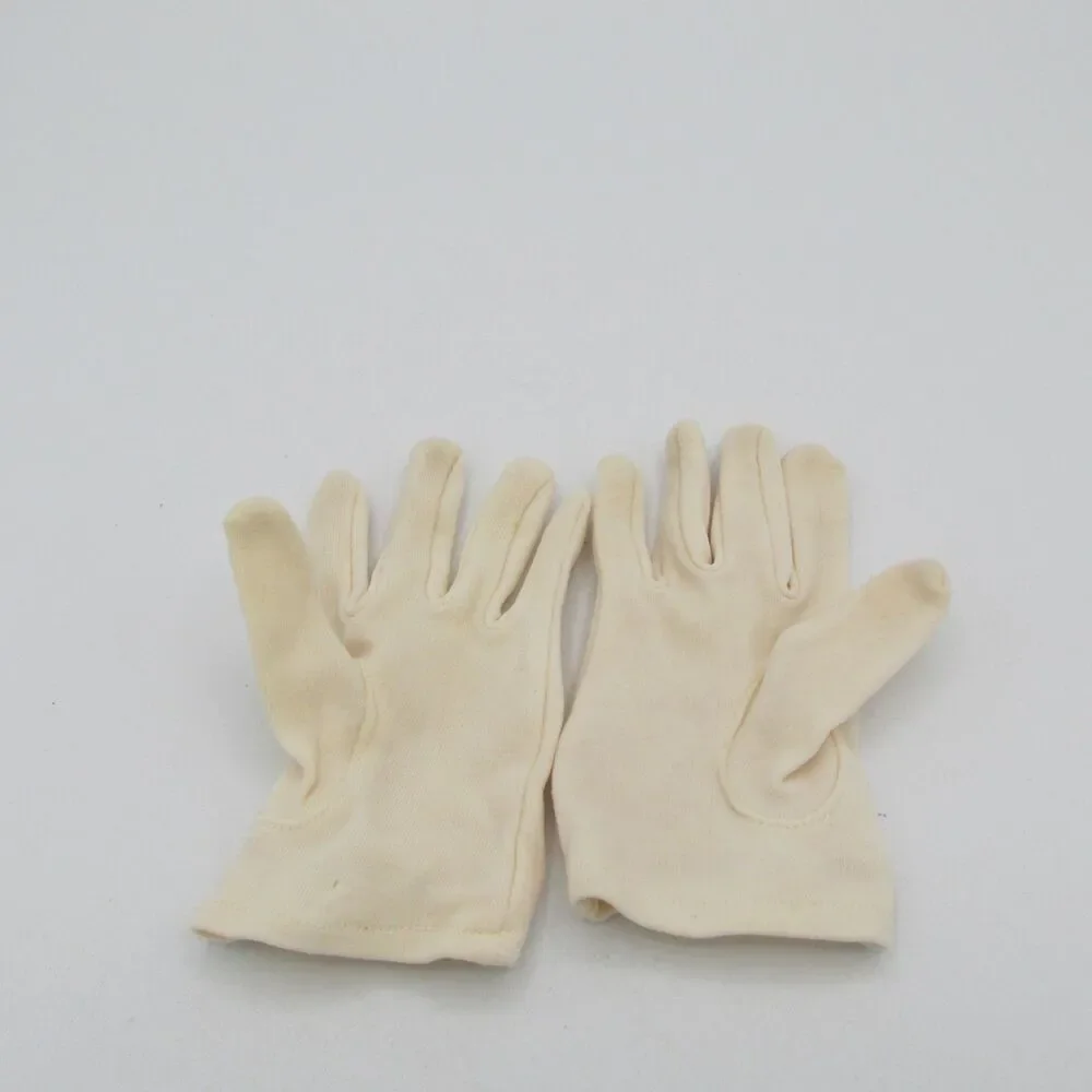 Vintage Toddler Girls White Dress Gloves Slip On Size 1 Ages 1-2 - Dolls